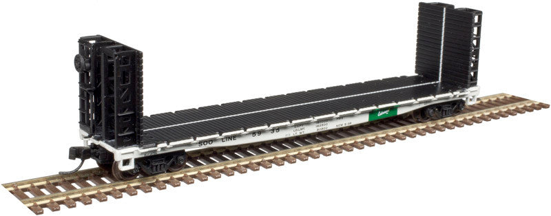 Atlas N Scale 48' GSI Bulkhead Flat Car Soo Line #5911 Part # 150 - 50004815
