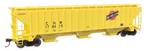 HO Scale Walthers 910-49036 Trinity 4750 3-Bay Covered Hopper C&NW #178415