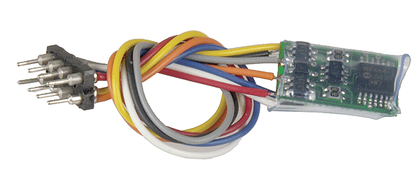 1 Amp 4-Function 8-Pin NMRA Plug N-Scale Decoder - Generic Tiny Z14SRP #524-130