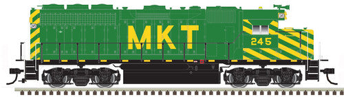 Atlas HO Scale Model Train - GP-40 MKT Missouri Kansas Texas #239 (Green and Yellow) with DCC & Sound Functionality