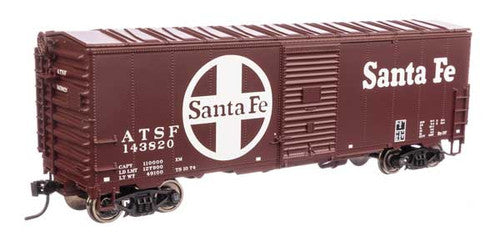 Walthers HO Scale 40' AAR Boxcar ATSF Santa Fe #143820 (1960s - 1980s Model)