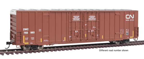 HO Scale Walthers 910 - 3012 60' HC High Cube Plate F Boxcar CN #794142