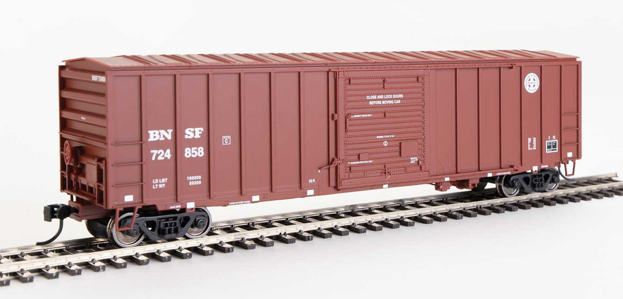 Walthers HO Scale BNSF #724858 ACF Exterior Post Boxcar 910 - 1849
