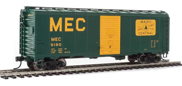 HO Scale Walthers Mainline 40' AAR 1937 Modified Boxcar Maine Central #5190 (Green, Yellow)