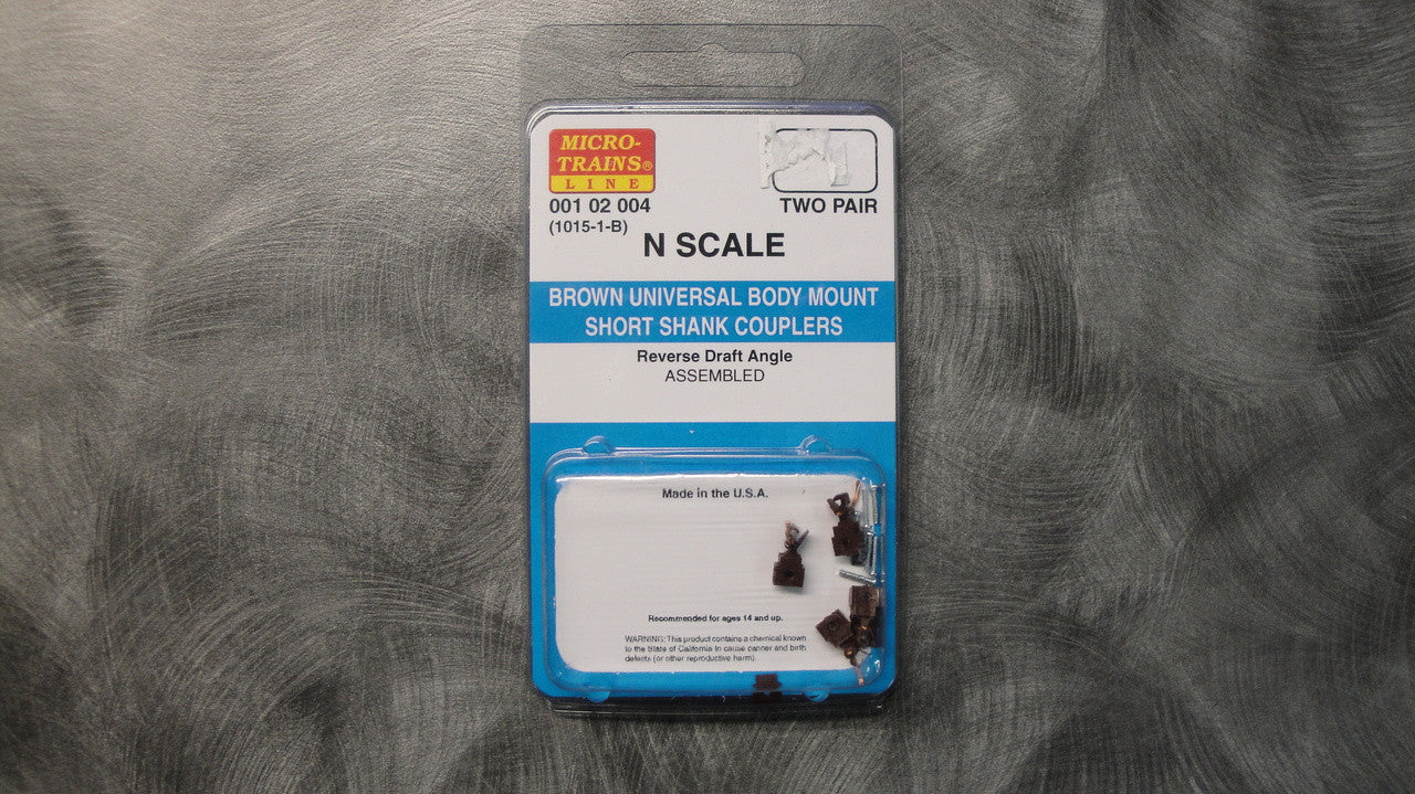 N Scale 001 02 004 Short Shank Body Mount Coupler by MICRO TRAINS