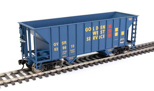 Walthers 910-56606 HO Scale 34' 100-Ton 2-Bay Hopper - Golden West GVSR #629610