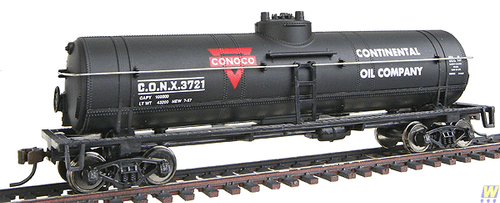 HO Scale 40' Conoco Tank Car WAL-931-1614 Ready-to-Run Model