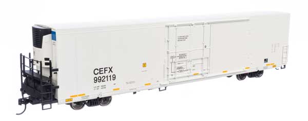 Walthers 910-4146 HO Scale 72-Foot Modern Refrigerator Boxcar of CIT Group/Capital Equipment Finance CEFX with Number #992119 for Model Railroads