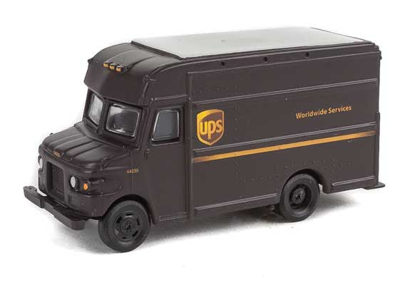 Walthers Assembled HO Scale SceneMaster Model of United Parcel Service (UPS) Package Car with Modern Shield Logo - Product Number 949 - 14001