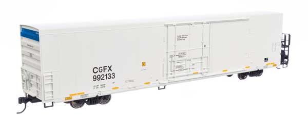 Walthers HO Scale 72' Modern Refrigerator Boxcar of Cedar Grove Logistics CGFX #992133