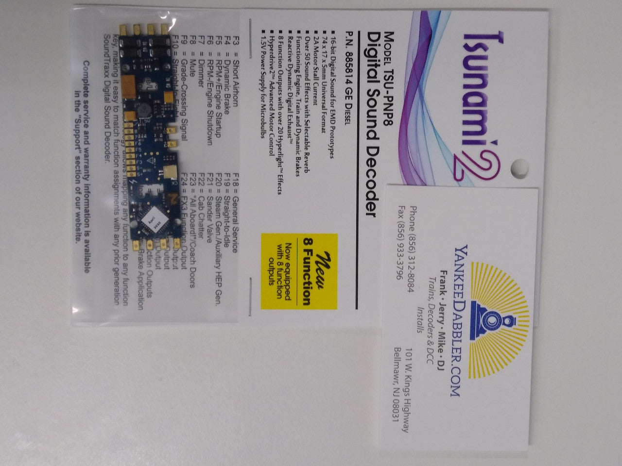 Sountraxx 885814 Tsunami 2 GE Diesel Set with 8-Function Plug-and-Play Decoders (HO Scale)