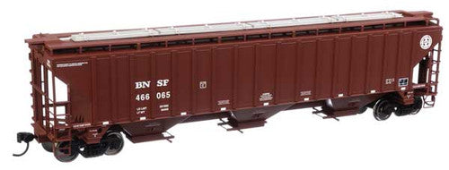 Walthers HO Scale Model Train - 910-49007 Trinity 4750 3-Bay Covered Hopper BNSF #466065