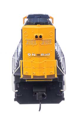 Walthers Mainline EMD SD75I Locomotive Model in HO Scale - Ontario Northland #2103 with DCC & Sound Feature (Blue, Yellow, Black Color Scheme)