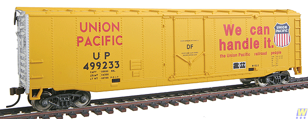 HO Scale 50' Plug-Door Boxcar Union Pacific WAL-931-1672 Ready to Run