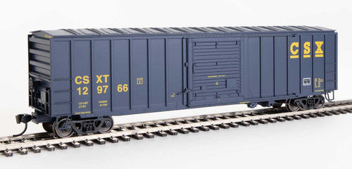 HO Scale Walthers 910-1856 ACF Blue & Yellow CSX Boxcar #129766