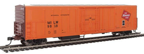 HO Scale Walthers 910-3931 57' Mechanical Reefer MILW - Milwaukee Road #9818