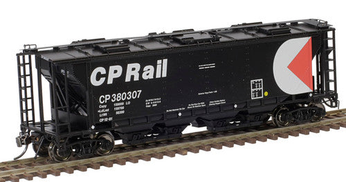 HO Scale Atlas 20006368 Canadian Pacific 6-Hatch Slab Side Covered Hopper #380621