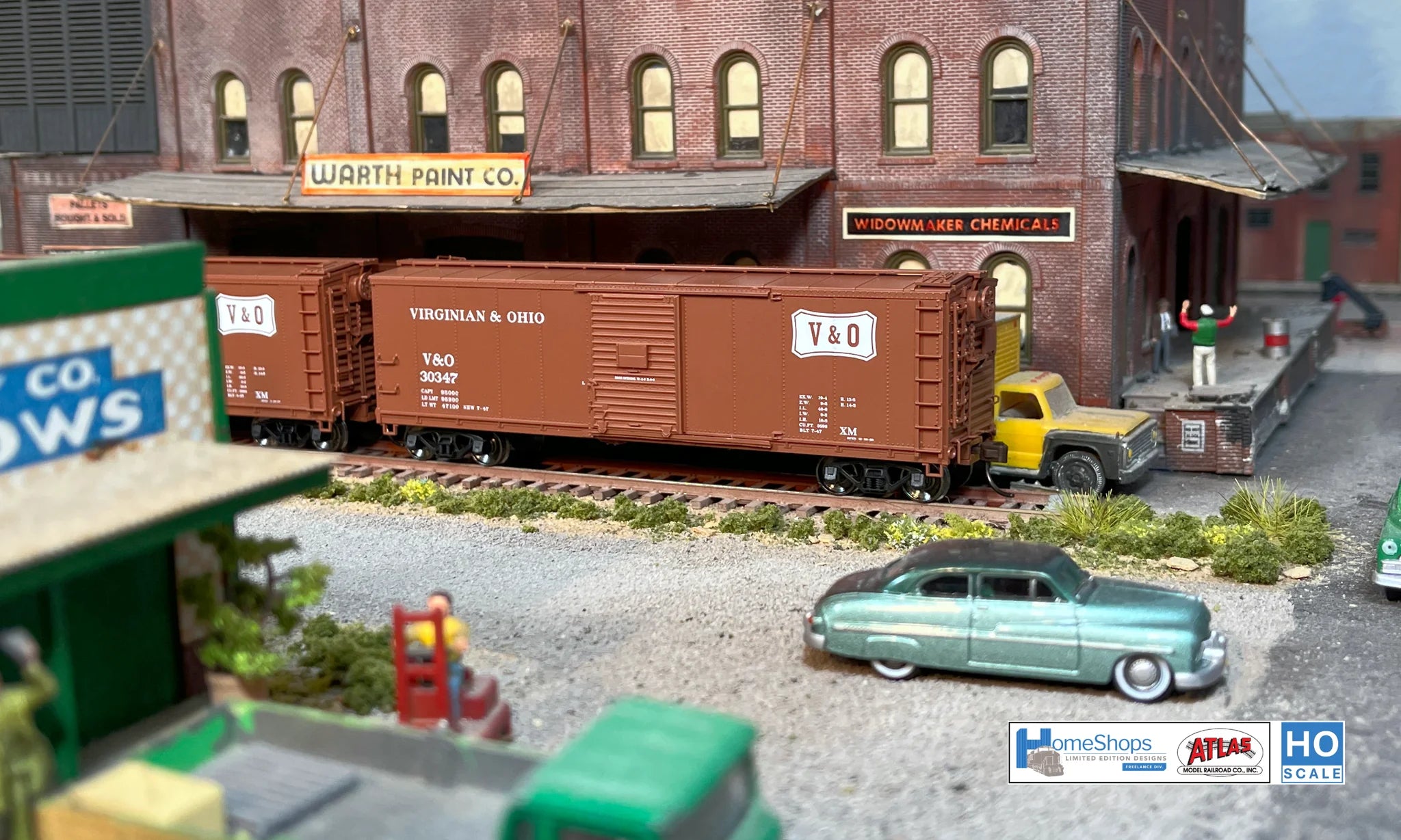 HO Scale Atlas USRA Rebuilt 40' Steel Box Car - Virginia & Ohio #30347