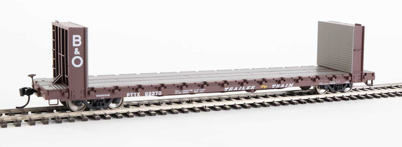 Walthers HO Scale 60' Pullman - Standard Bulkhead Flatcar PTTX #92270