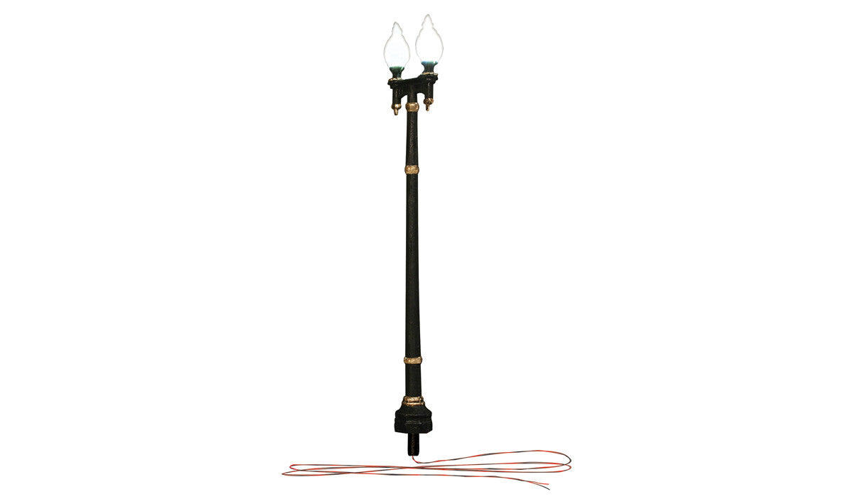 Woodland Scenics O Scale Double Lamp Post Street Lights - Just Plug(TM) (Pack of 2) Part # 785-5648
