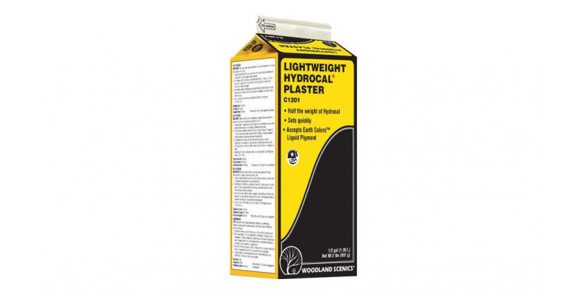 Woodland Scenics 1201 Lightweight Hydrocal - Dry 1/2 - Gallon (1.89L) for Scale Models