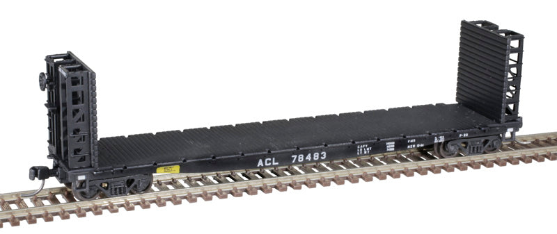 N Scale Atlas 48' Bulkhead Flatcar ACL Atlantic Coast Line #78483