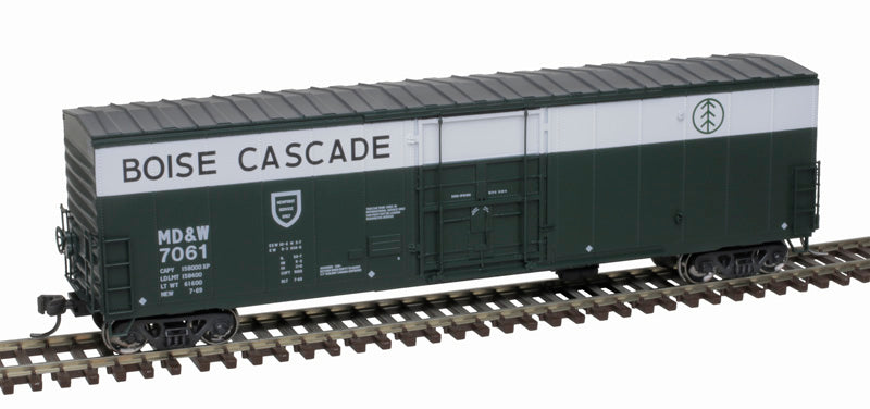 Atlas HO Scale NSC Newsprint Box Car MD&W Boise Cascade #7043 Green & White