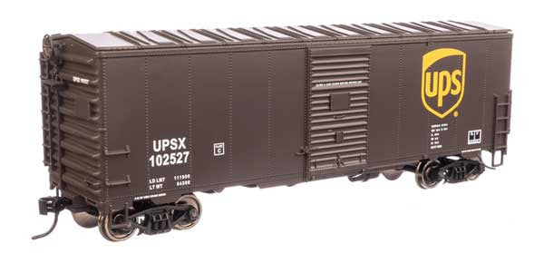 Walthers HO Scale Model 910 - 1218 40 - Foot AAR Boxcar Representing United Parcel Service (UPS) #102527 for Model Railroading