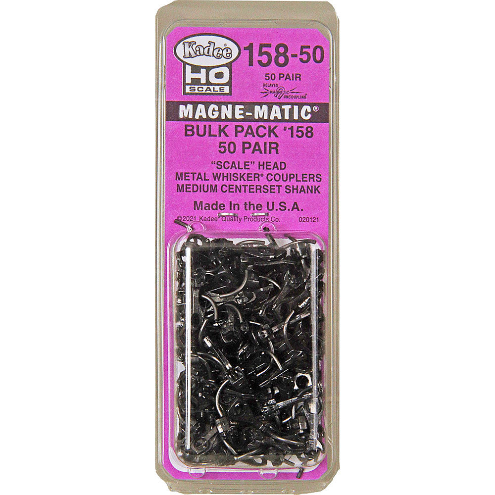 HO Scale Kadee Scale Head #158 Bulk Pack of 50 Pairs, Replaces #380-151