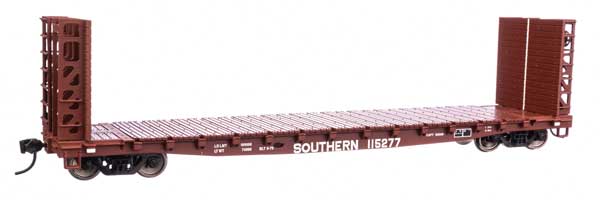 HO Scale Walthers Mainline 53' GSC Bulkhead Flatcar SOU Southern #115277