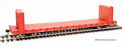 Walthers HO Scale 60-Foot Pullman-Standard Bulkhead Flatcar (48-Foot Interior Length) - Canadian Pacific (CP) #304672, Limited Edition Model for Railroad Enthusiasts