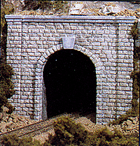HO Scale Single-Track Tunnel Portal by Woodland Scenics - Part # 785-1253