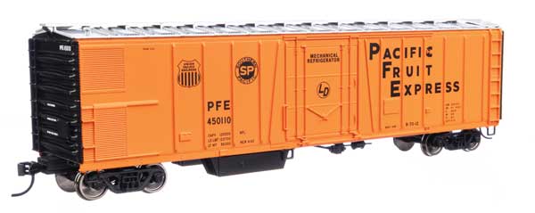 Walthers Mainline HO Scale 50-Foot AAR Mechanical Refrigerator Car - Pacific Fruit Express (PFE) #450110 for Model Railroads