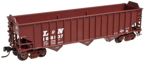 Atlas N Scale Model Railroad Boxcar - Louisville & Nashville #188178 PS-2750 Hopper in Boxcar Red and White Color Scheme