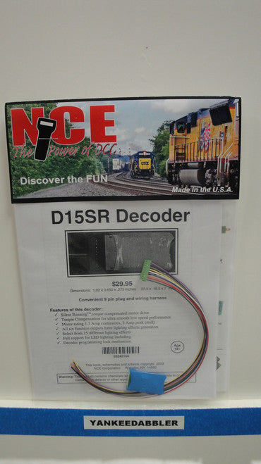 1.3 Amp HO Scale Silent Running(TM) NCE Decoders - Part # 524-104