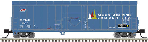 ATLAS 50005150 N Scale 50' Smoothside RBL Boxcar - MPLX Mountain Pine Lumber #1000