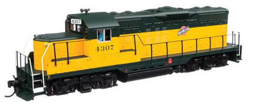 Walthers HO Scale EMD GP9 Phase II C&NW #4307 DCC & Sound (Green, Yellow)