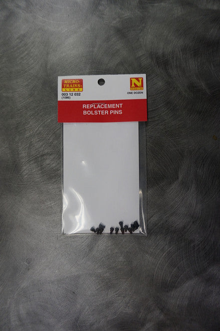 N Scale MICRO TRAINS 003 12 032 Bolster Pins (1086), Pack of 12