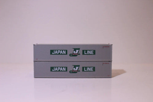 JTC N Scale 40' Standard Height (8'6) Smooth-side Japan Line Model Train Containers