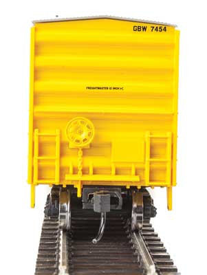 HO Scale Walthers 50' ACF Green Bay & Western #7454 Exterior Post Boxcar