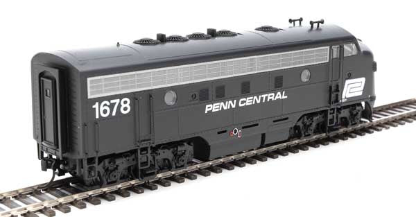 Walthers 19986 EMD F7 A - Penn Central #1678 Black & White DCC & Sound HO Scale