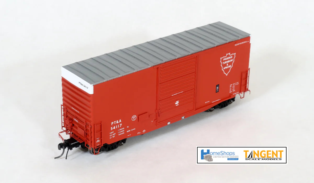 HomeShops HO Scale Model Train - Phoenix Turnbow & Apache #54117 PS 40' Mini Hy Cube Boxcar Collectible