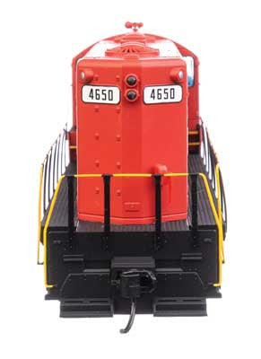 Walthers HO Scale EMD GP9 Phase II US Army #4650 (Red, Yellow) with DCC & Sound