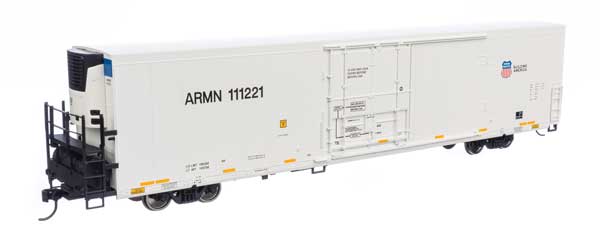 Walthers HO Scale 72' White Modern Refrigerator Boxcar UP Union Pacific #111221