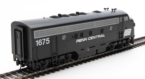 Walthers 19984 EMD F7 A/B PC Penn Central #1675, #3479 Black & White DCC Sound HO Scale