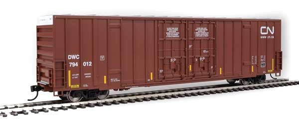 HO Scale Walthers 910 - 2987 60' High - Cube Plate F Boxcar CN Canadian National #794012
