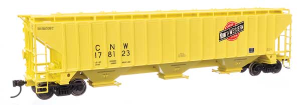 Walthers HO Scale 910-49034 Trinity 4750 3-Bay Covered Hopper C&NW #178123