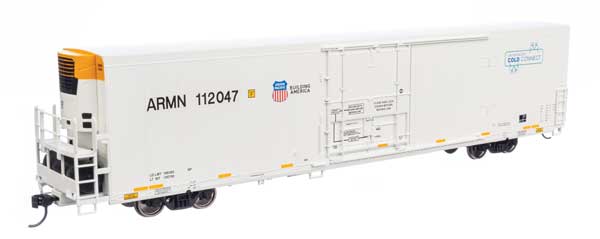 Walthers 910-4156 HO Scale 72' UP Union Pacific White Refrigerator Boxcar #112047