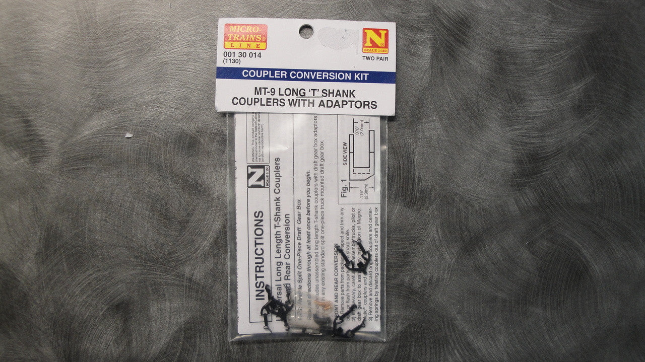 N Scale MT-9 Long 'T' Shank Couplers with Adaptors (1130)