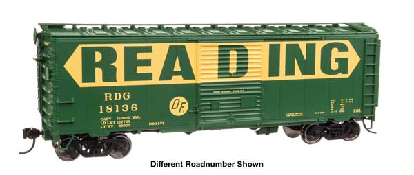Walthers HO Scale 40' ACF Welded Boxcar RDG - Reading #18200